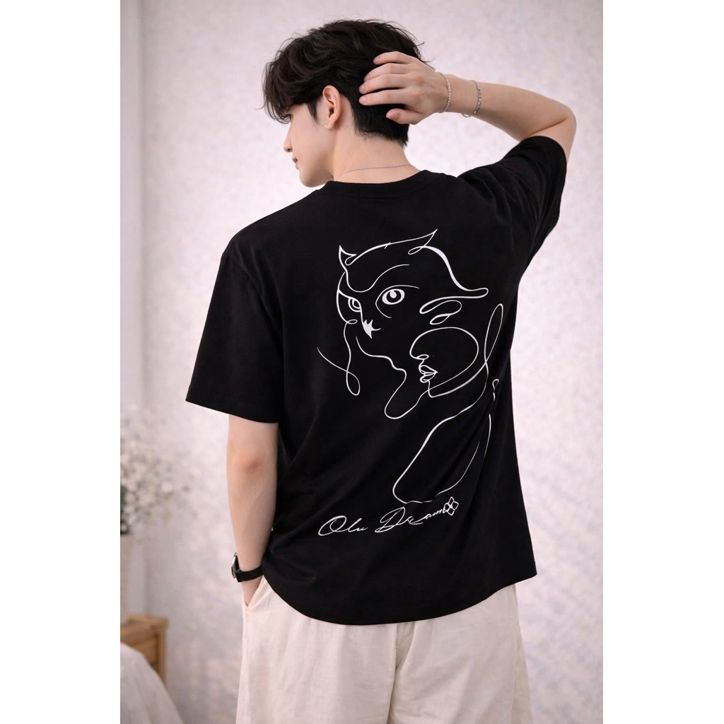 Áo Thun OWL DREAM SIGNATURE LINE Tee Local Brand Form Boxy Cotton 250GSM Unisex