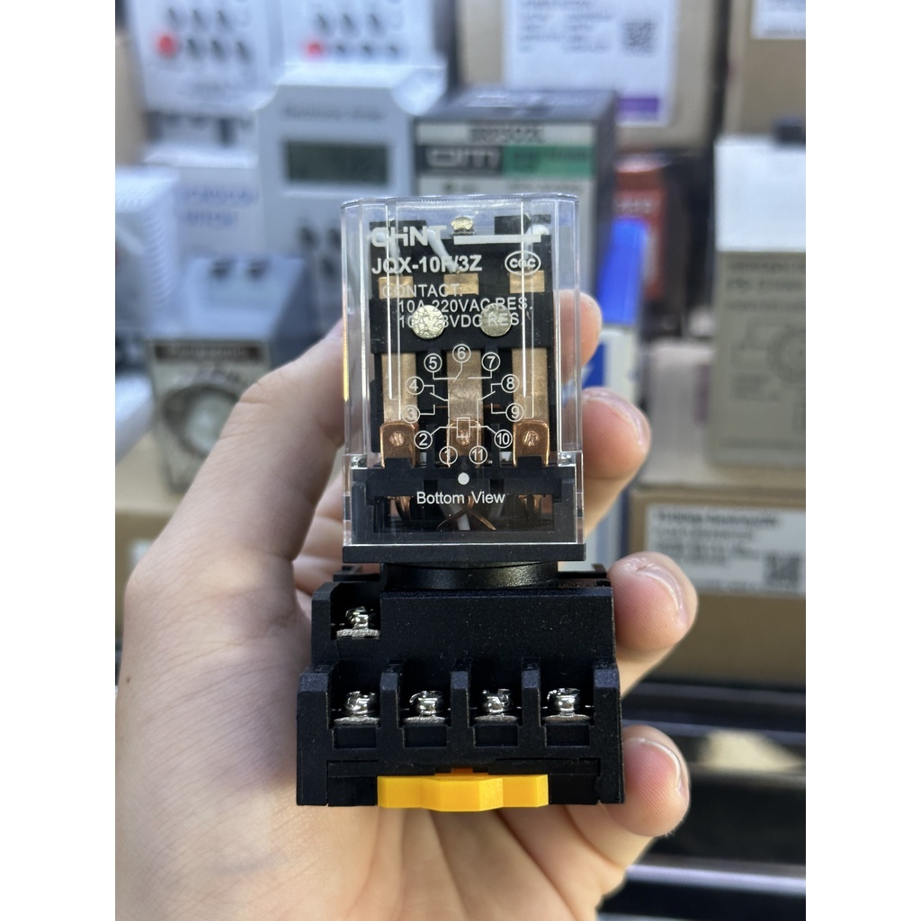 Rơle Relay 11 Chân JTX-3C JTX3C JQX-10F/3Z JQX10F3Z 220VAC Hiệu CHINT