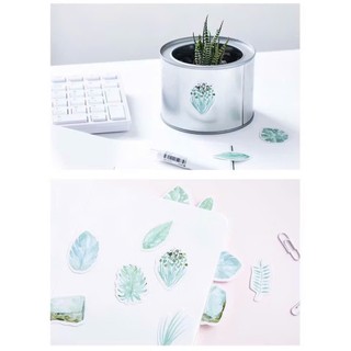 Bộ sticker/ Hình dán Hoạ Tiết Thiên Nhiên Hoa Lá Nhiều Kiểu Dáng (45 Hình)