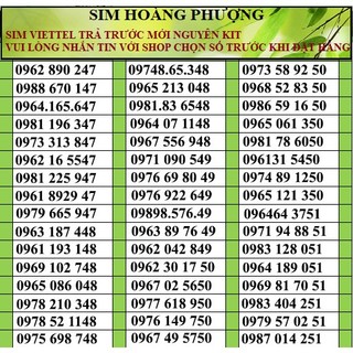 Sim viettel số đẹp đồng giá 150k PL1