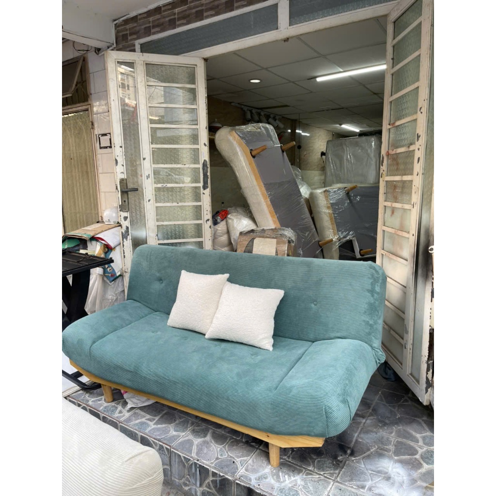 sofa bed Tongkhonoithatsaigon khung gỗ, sofa bed bật, sofa giường
