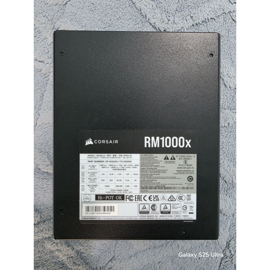 Nguồn máy tính Corsair Rm1000x lướt