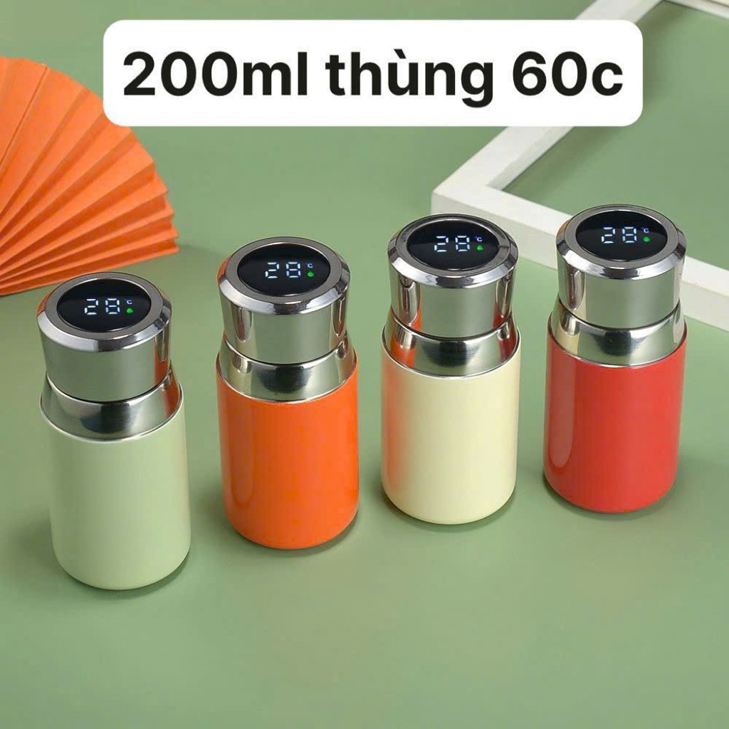 bình giữ nhiệt dung tích 200ml hiển thị nhiệt độ