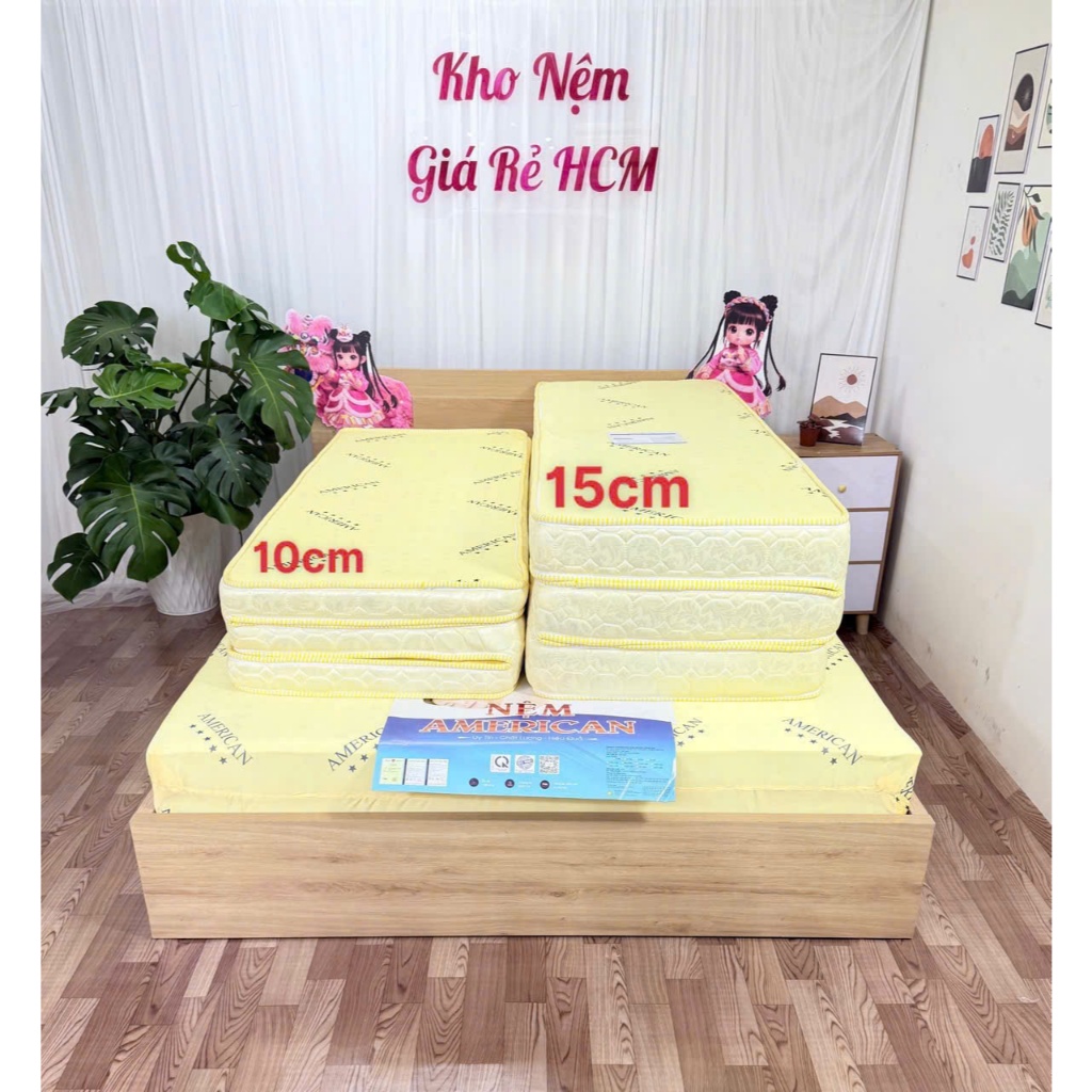 (SHIP TỈNH TOÀN QUỐC) Nệm Cao Su Non American Tổng Hợp - BH 15 NĂM Cao Cấp Đàn Hồi Tốt Thông Thoáng Mềm Êm | BigBuy360 - bigbuy360.vn