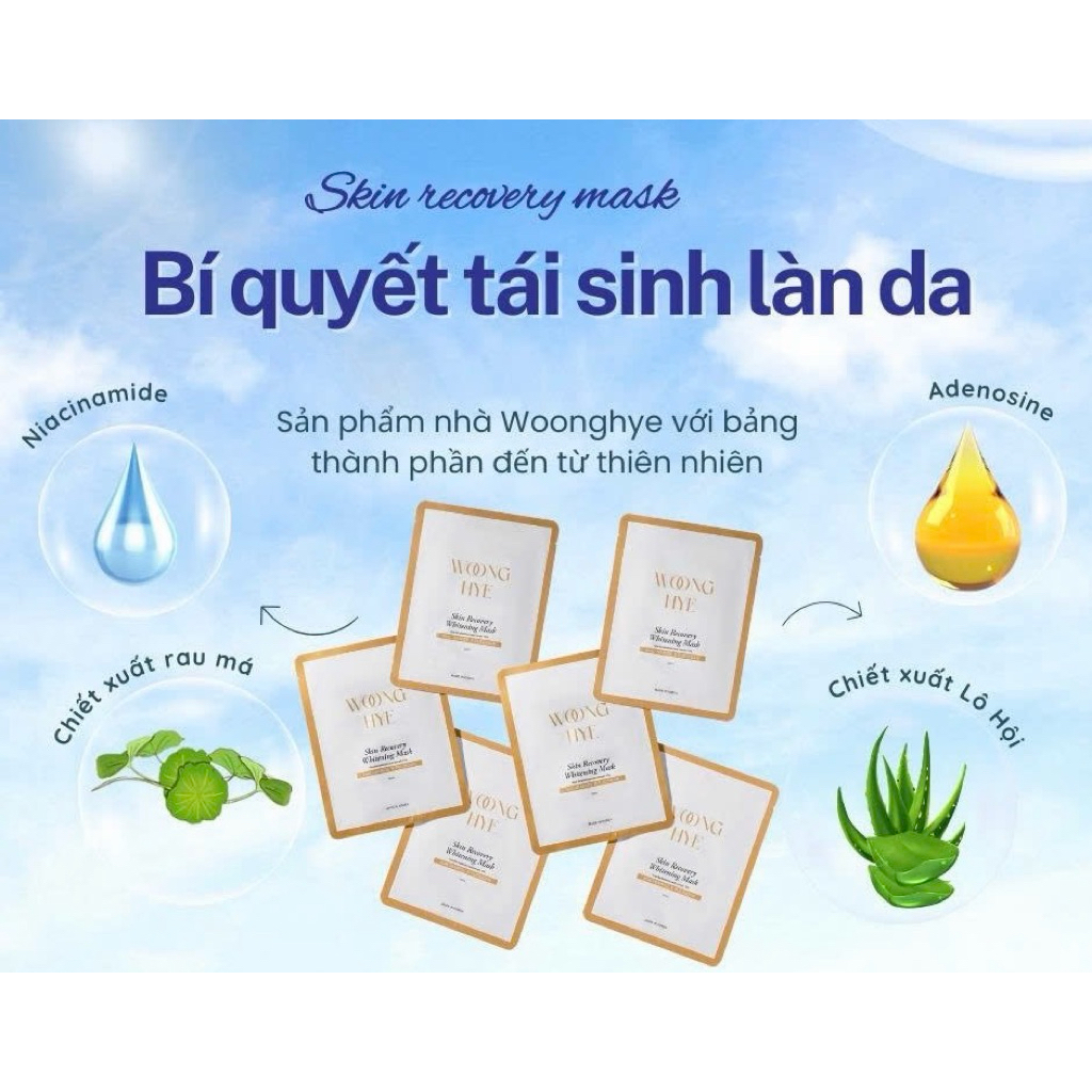 Mặt Nạ Woong Hye Skin Recovery Whitening Mask