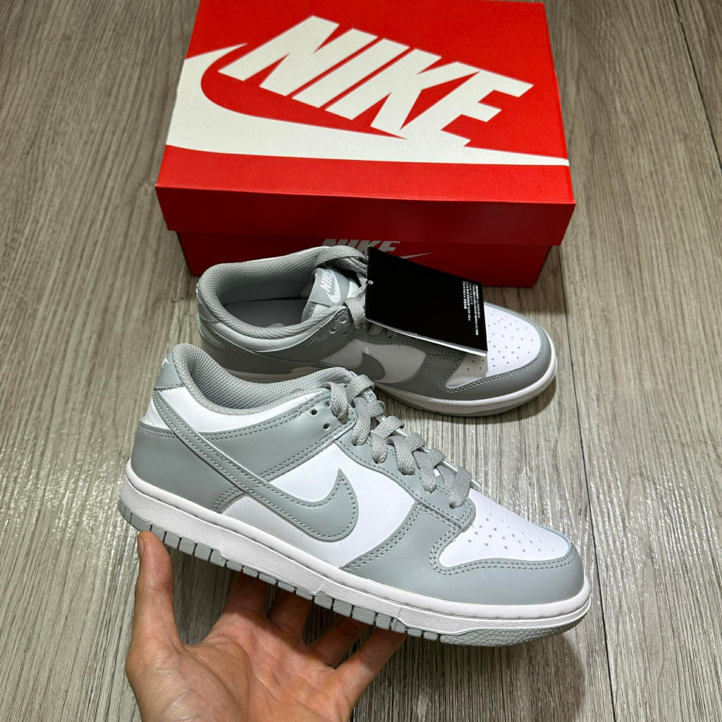 [ CHÍNH HÃNG ] GIÀY NIKE DUNK LOW WHITE SMOKE GREY AUTHENTIC FULL BOX