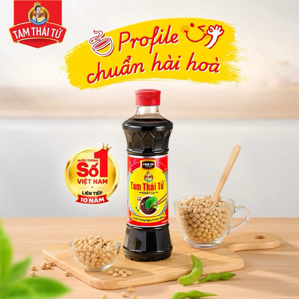 [Chai 650mL] Nước tương Tam Thái Tử - Nhất Ca