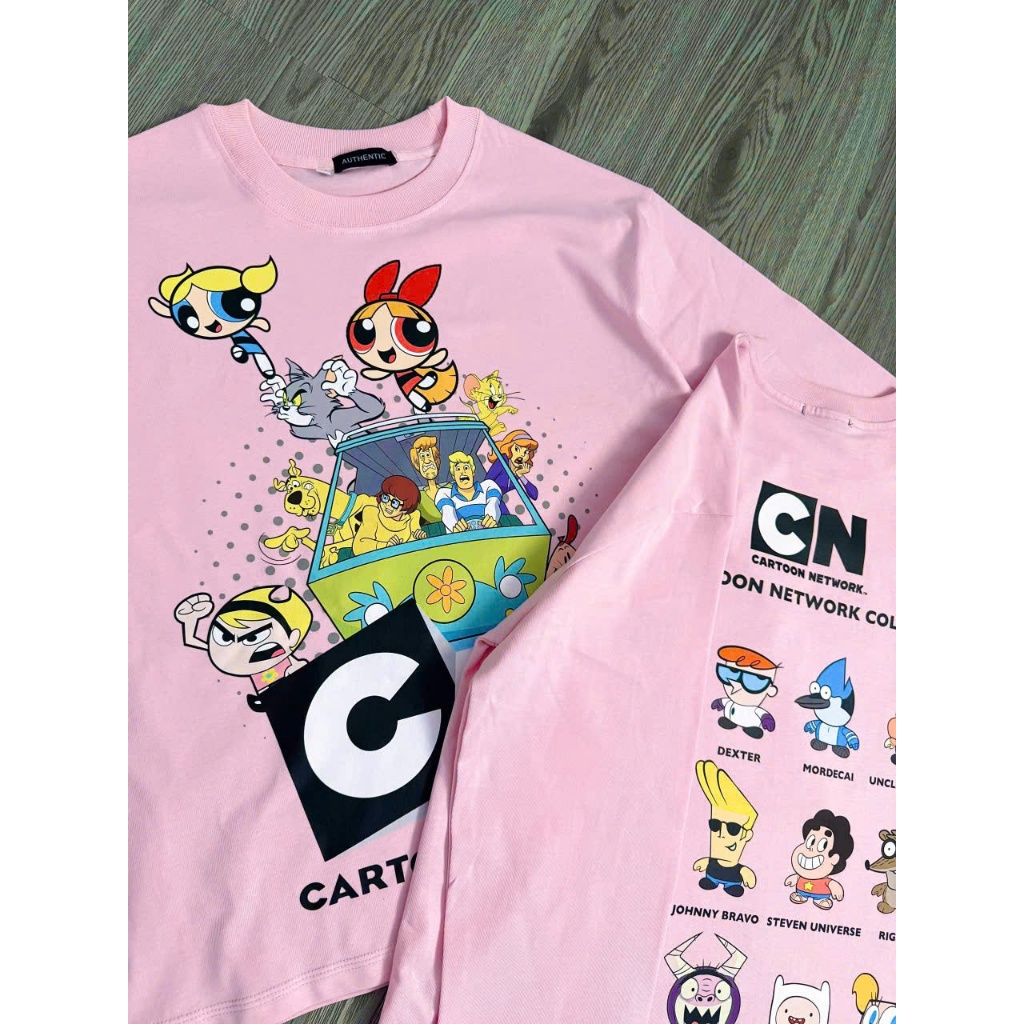 🌸 [HÀNG MỚI VỀ] ÁO THUN TAY DÀI CARTOON NETWORK - HỒNG CUTE 🌸