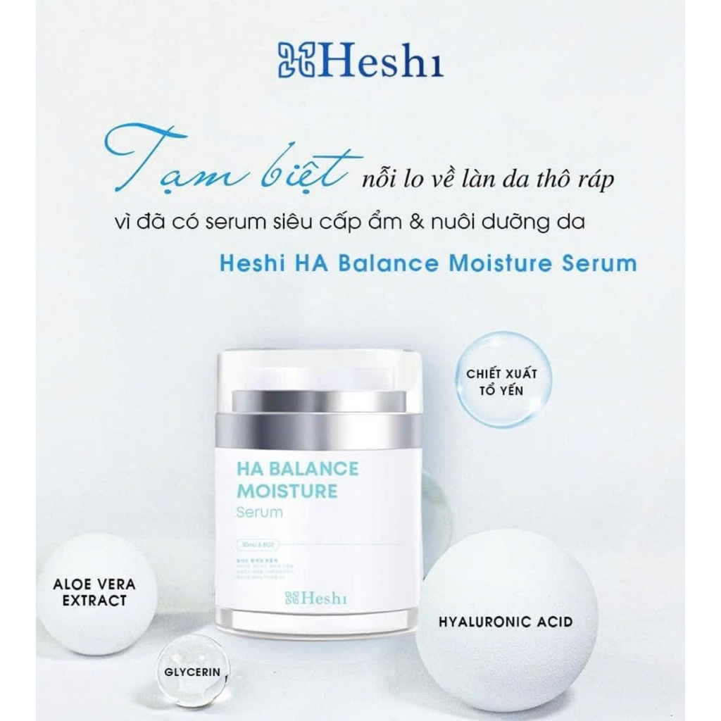 Serum HA Heshi siêu cấp ẩm phục hồi
