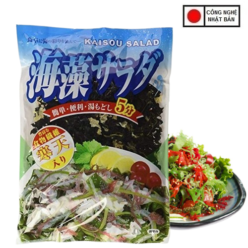 Rong Biển Hỗn Hợp Wakame Kanten 70g Nấu Canh Lẩu Trộn Salad Gỏi Ngon Giòn Thanh Đạm