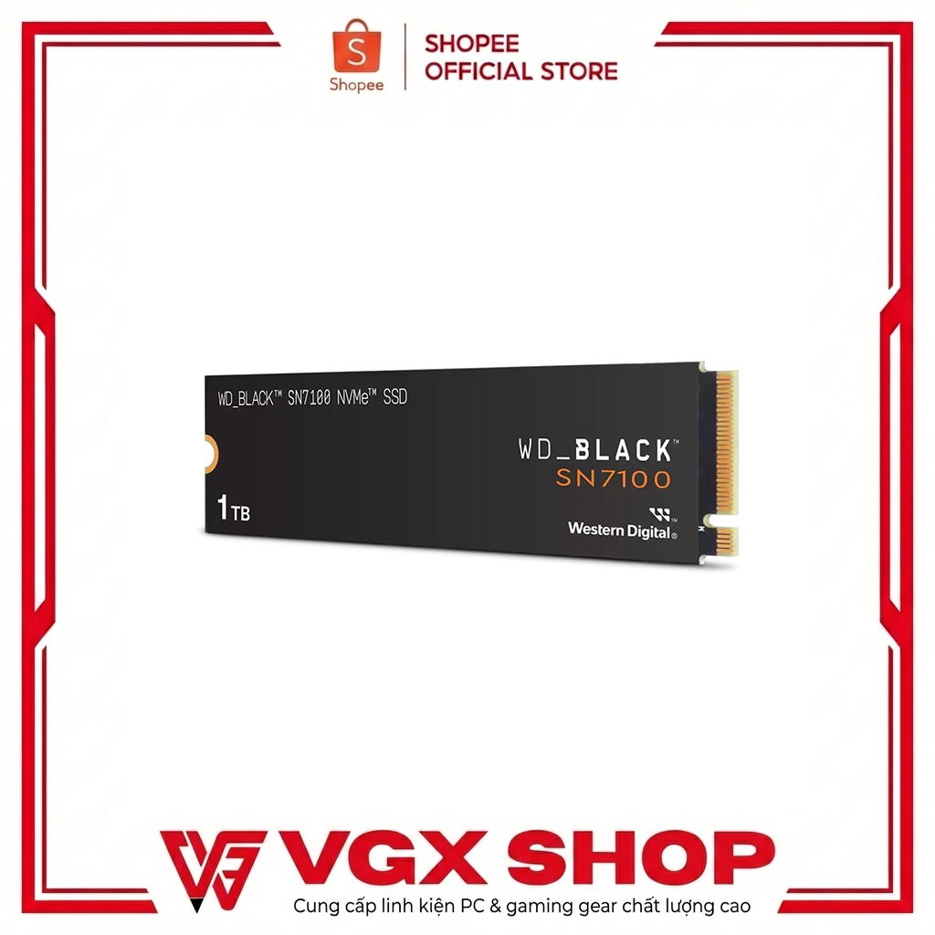 Ổ cứng Western Digital BLACK SN7100 1TB M2 PCIe NVMe Gen 4×4 WDS100T4X0E