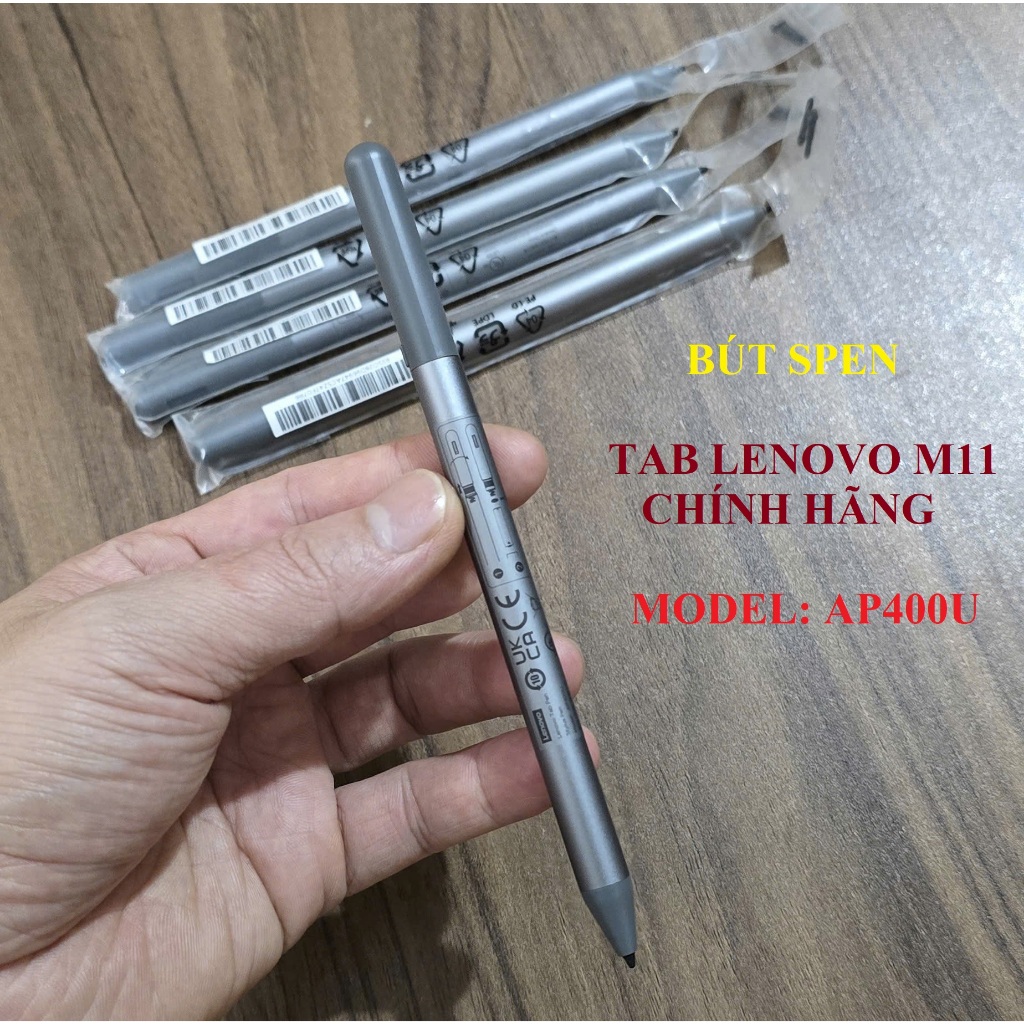 Bút Spen Tab Lenovo M11 Chính Hãng - Model: AP400U, Kèm 2 Ngòi Thay Thế, Bút Theo Máy