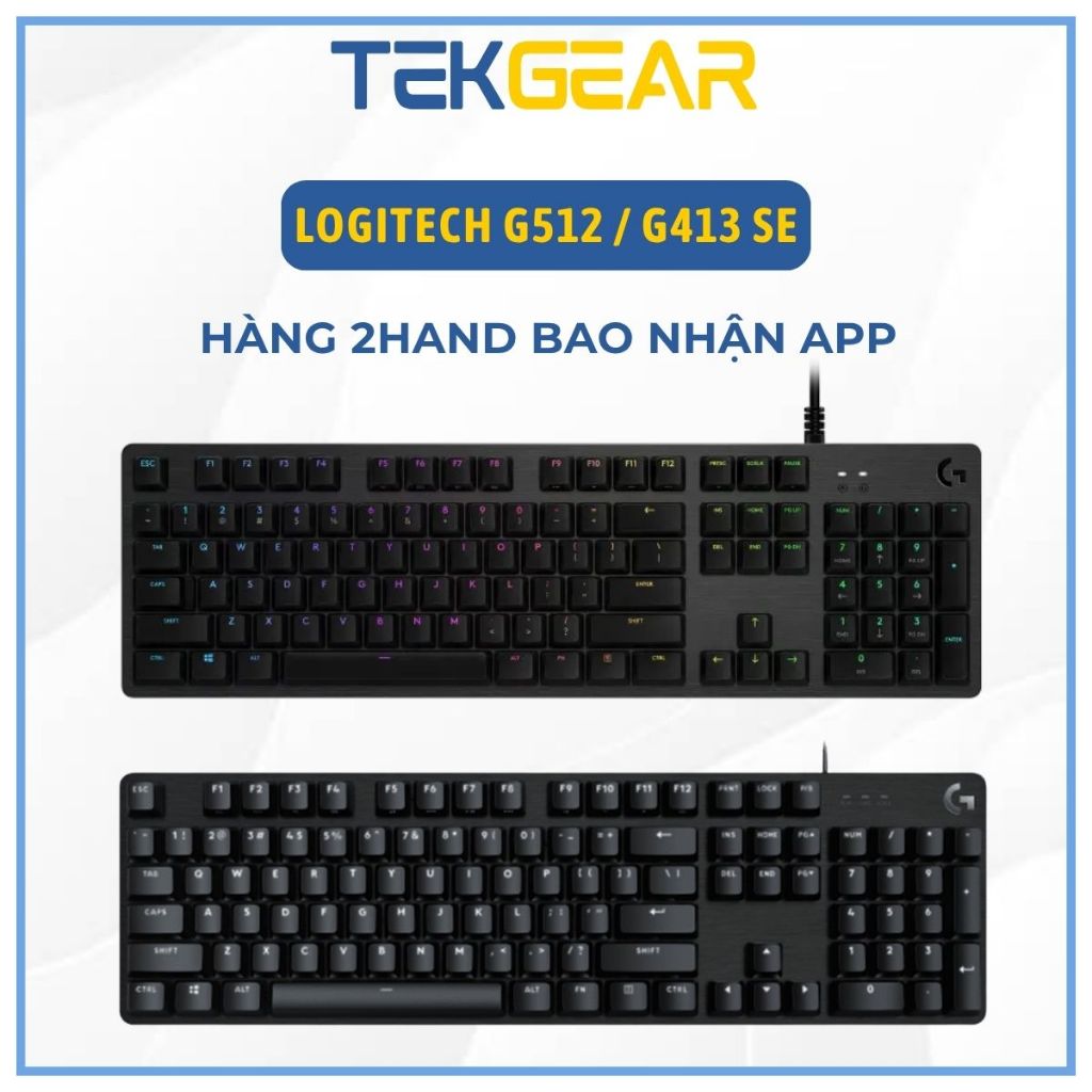 Bàn Phím Cơ Logitech G512 / G413 SE – Hàng Đã Qua Sử Dụng