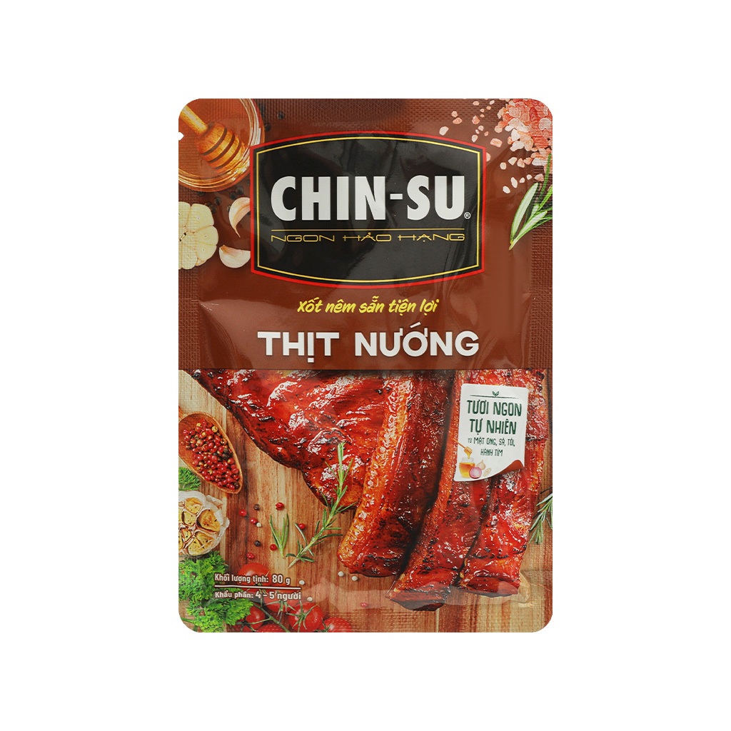 Xốt gia vị nêm sẵn thịt nướng Chinsu gói 80g