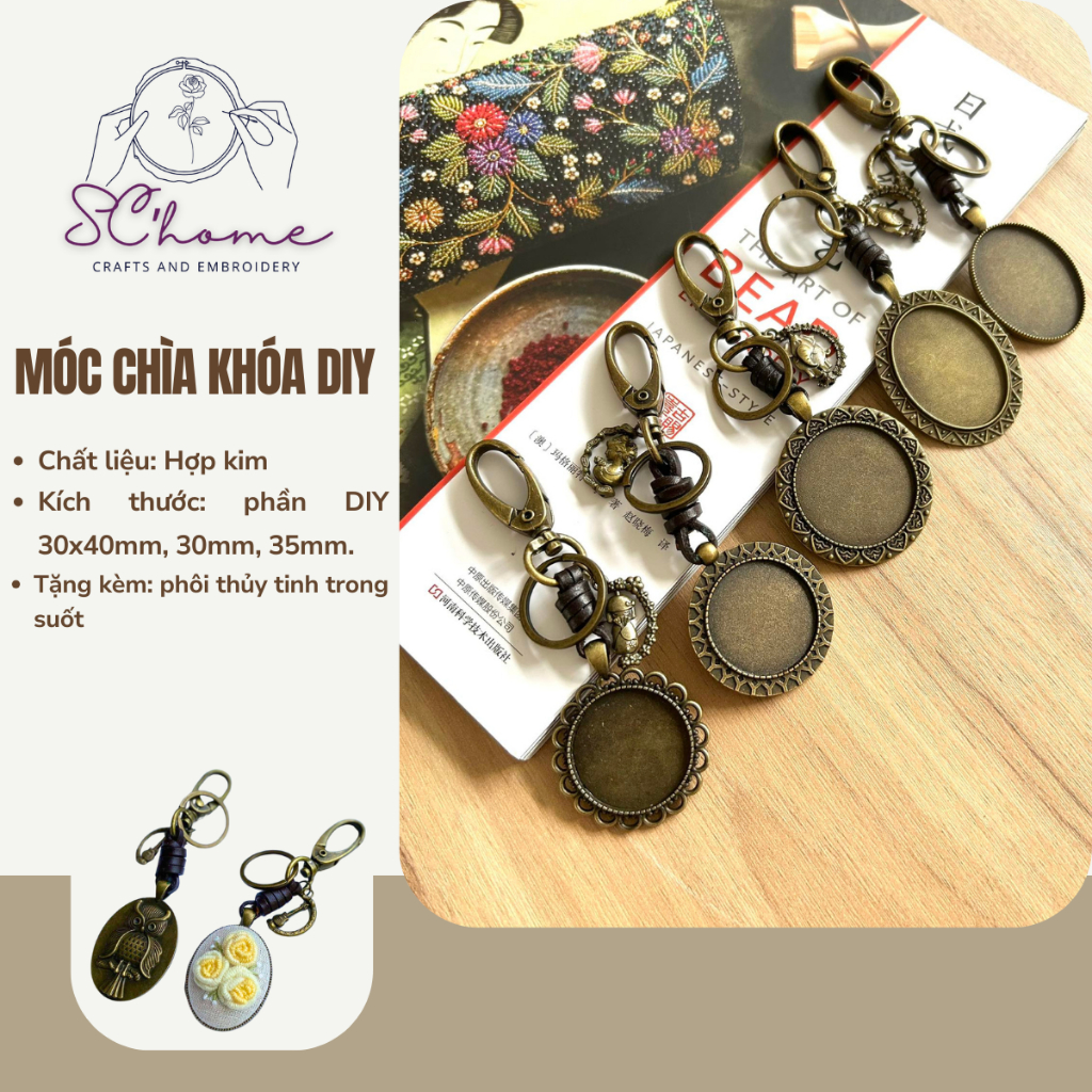 Móc chìa khóa DIY (loại lớn)