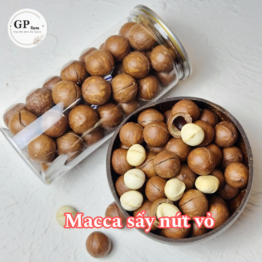 Hạt Macca nứt vỏ - macca nhân nguyên hạt - macca nhân vỡ Organic Daklak giòn tan không hôi dầu
