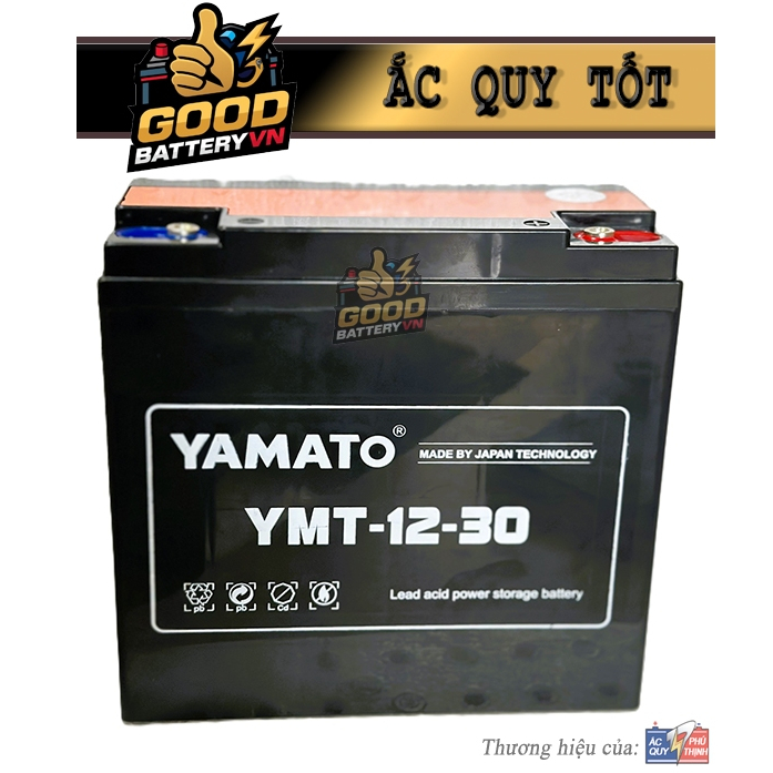 Bình điện Yamato 12V- 30AH 6-FM-30 (YMT-30) Siêu nhân