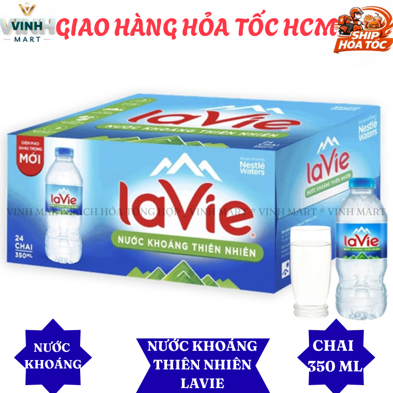 Lavie Nước Khoáng Thiên Nhiên Thùng 24 Chai 350 Ml