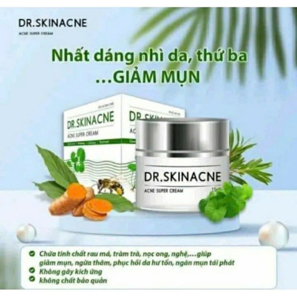 KEM MỤN DR SKINACNE ACNES SUPER CREAM [CHÍNH HÃNG] XÓA MỤN LIỀN SẸO MỜ THÂM NÁM