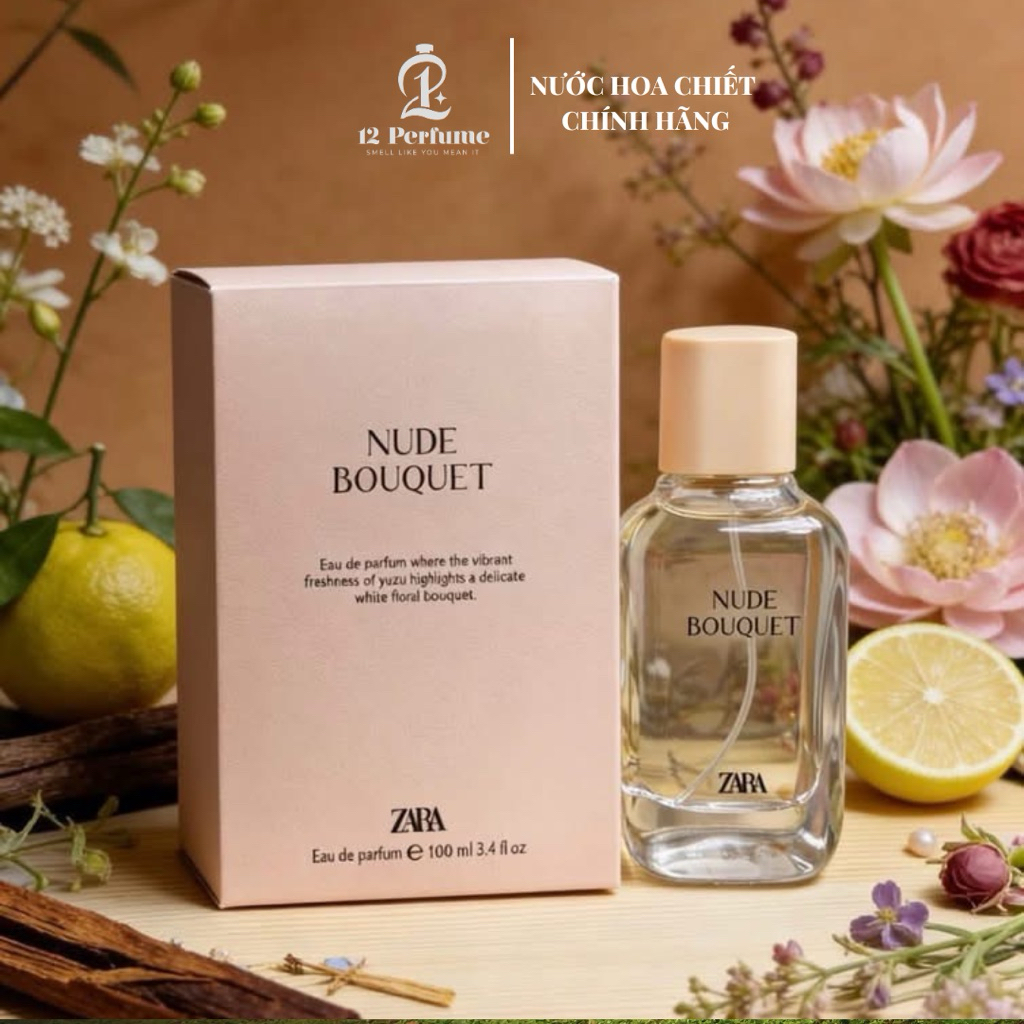 [ Full Box 100ml ] Nước hoa nữ Zara Nude Bouquet EDP chính hãng tinh tế nữ tính • 12 Perfume
