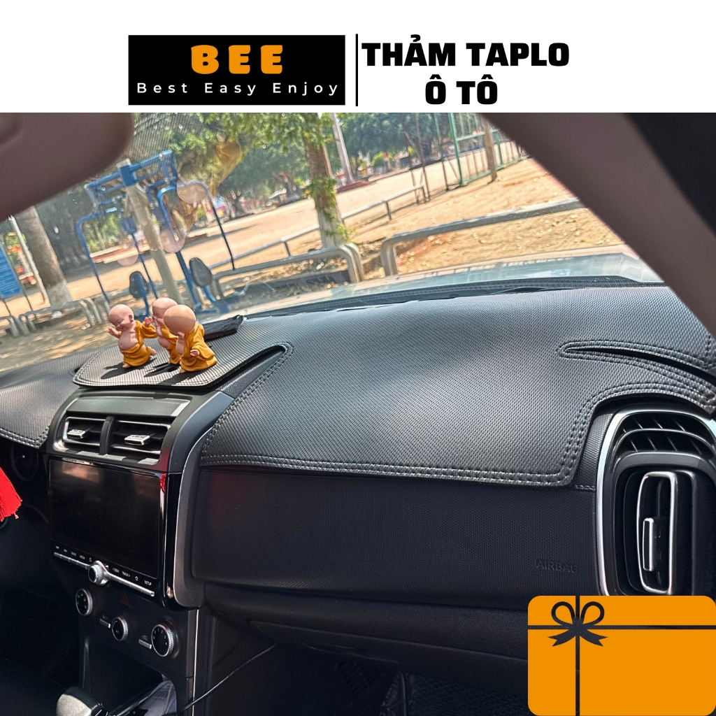 Thảm taplo ô tô HYUNDAI CRETA TUCSON SANTAFE chất liệu cao cấp có logo theo hãng HYUNDAI BEE
