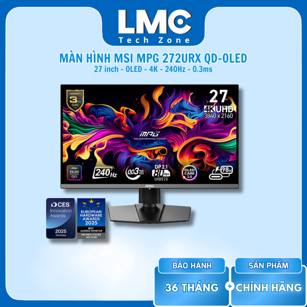 Màn hình MSI MPG 272URX QD-OLED 4K 240Hz