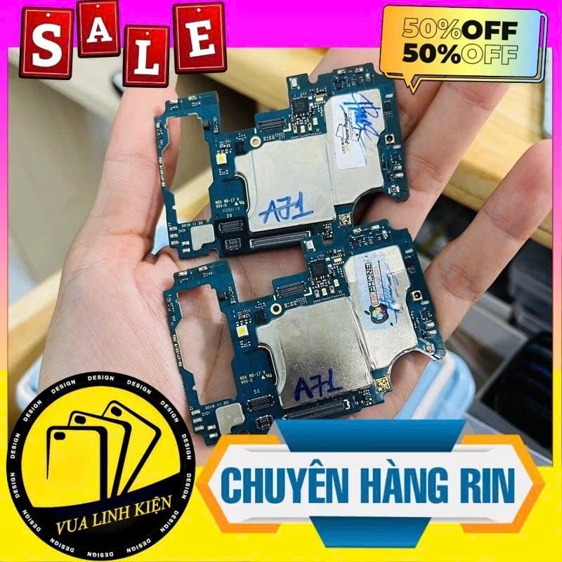 Main Samsung A71 ( A715F ) Zin,Test Full Chức Năng ( Sim , Sạc , Wifi ,…) ,Không mật khẩu, ZIN nguyê