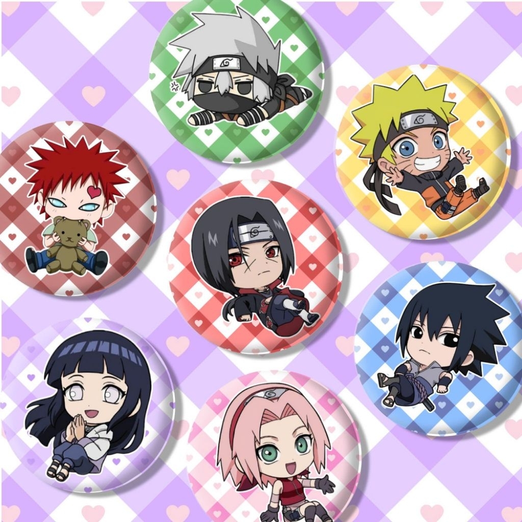 Huy Hiệu Cài Áo Anime - Naruto - Badge, Pin Cài Áo, Balo In Hình Anime Manga