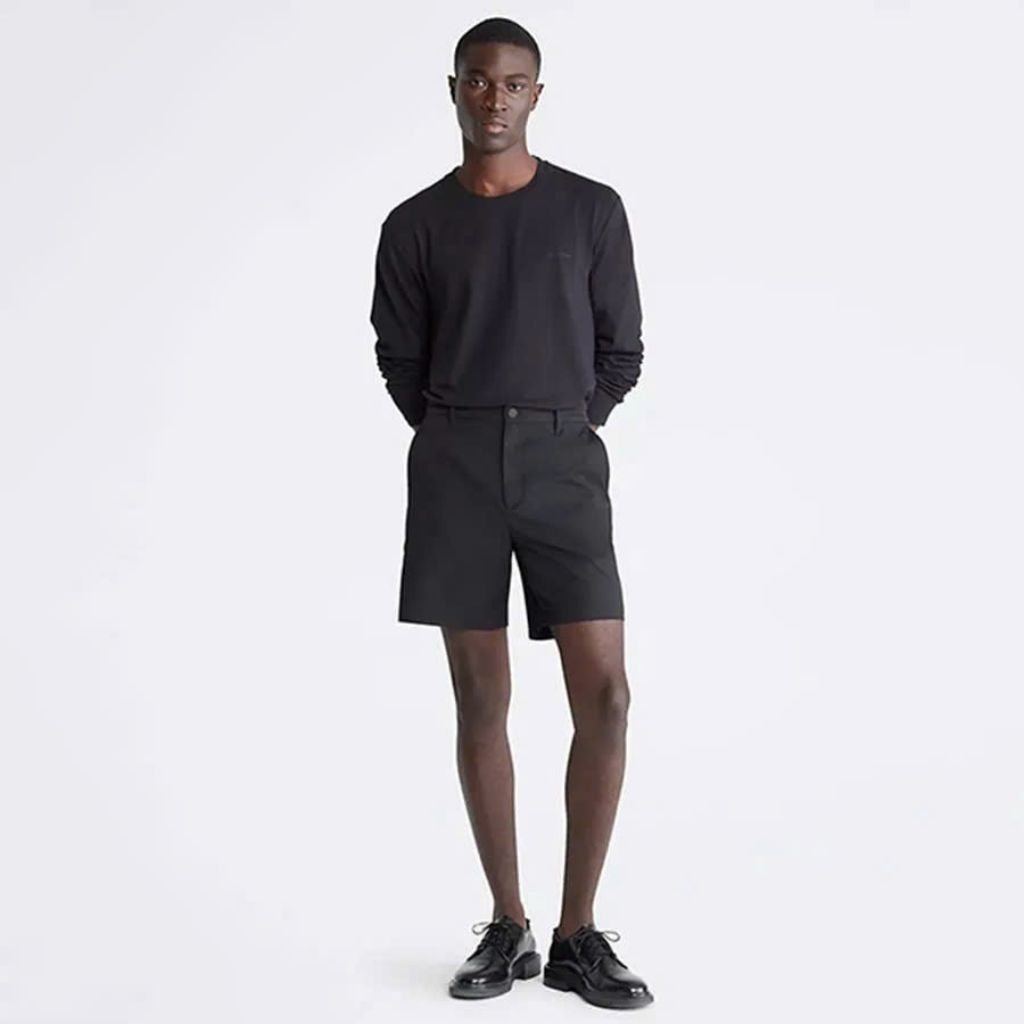 SHORT Nam 𝐂𝐀𝐋𝐕𝐈𝐍 𝐊𝐋𝐄𝐈𝐍 - Form: REGUALR FIT - Màu: ĐEN - Chất liệu: Cotton Pha Polyster