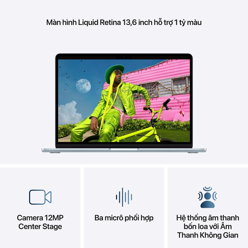 Máy tính xách tay Apple MacBook Air 13.6 inch, M5, 10-core CPU, 10-core GPU, 1T | BigBuy360 - bigbuy360.vn