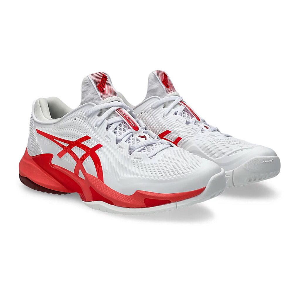 Giày Asics Court FF 3 Novak White Electric Red