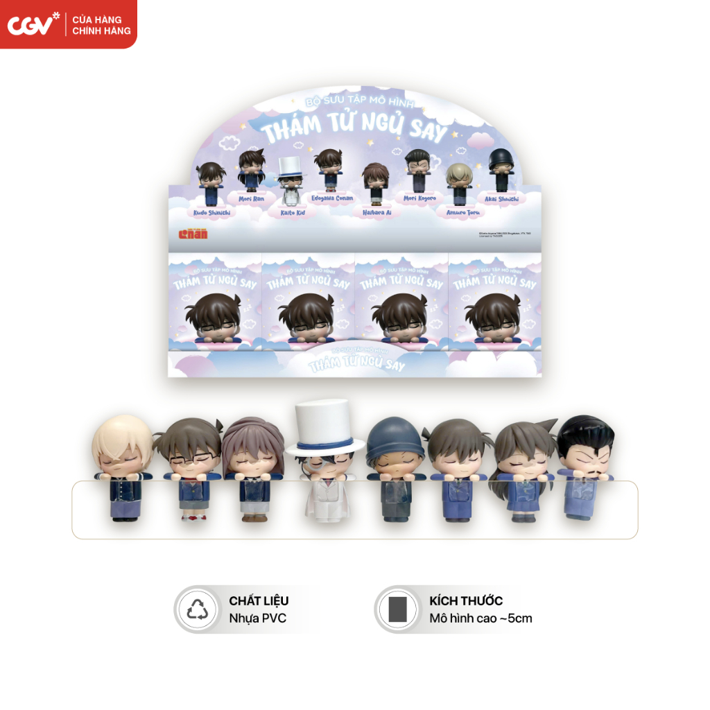 Blind Box Thám Tử Ngủ Say Conan Mô Hình Gắn Điện Thoại