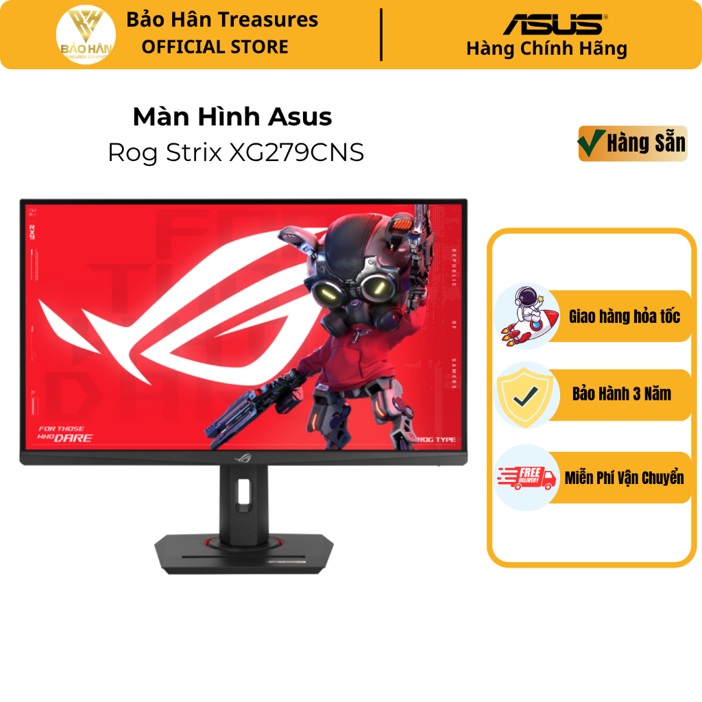 Màn Hình Asus Rog Strix XG279CNS 27'' FHD IPS 380Hz 0.3ms chuyên game - Hàng Chính Hãng