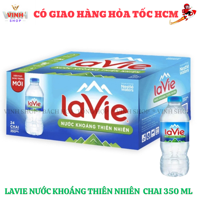 Thùng 24 chai nước khoáng LaVie 350ml