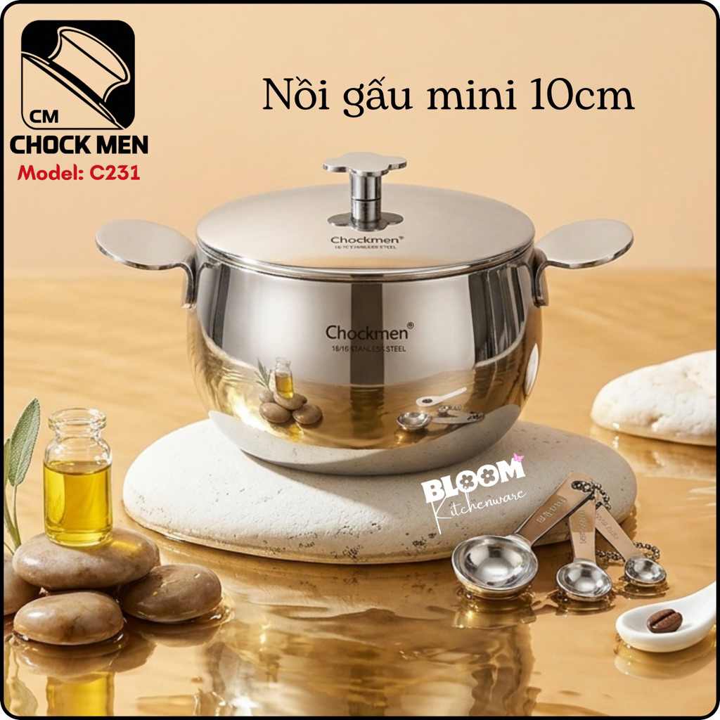 Nồi gấu mini CHOCKMEN 10cm - C231