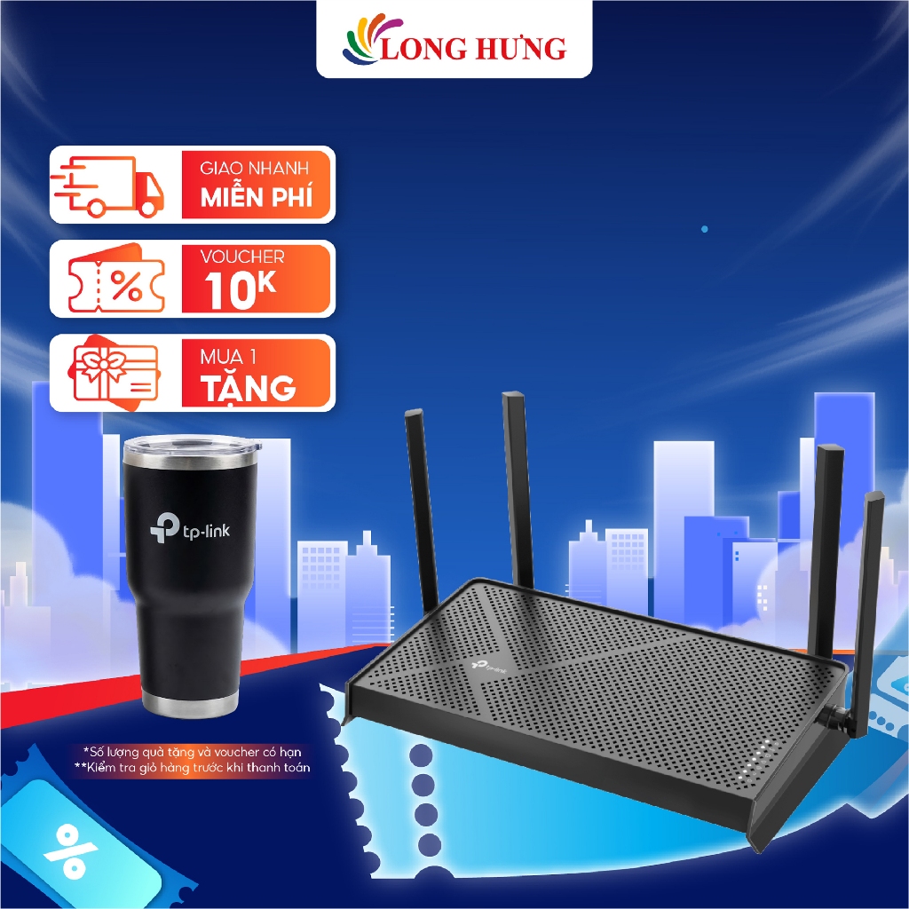 Thiết bị định tuyến mạng không dây TP-Link Router Wifi 7 Dual-Band BE3600 Archer BE230 - Hàng chính 