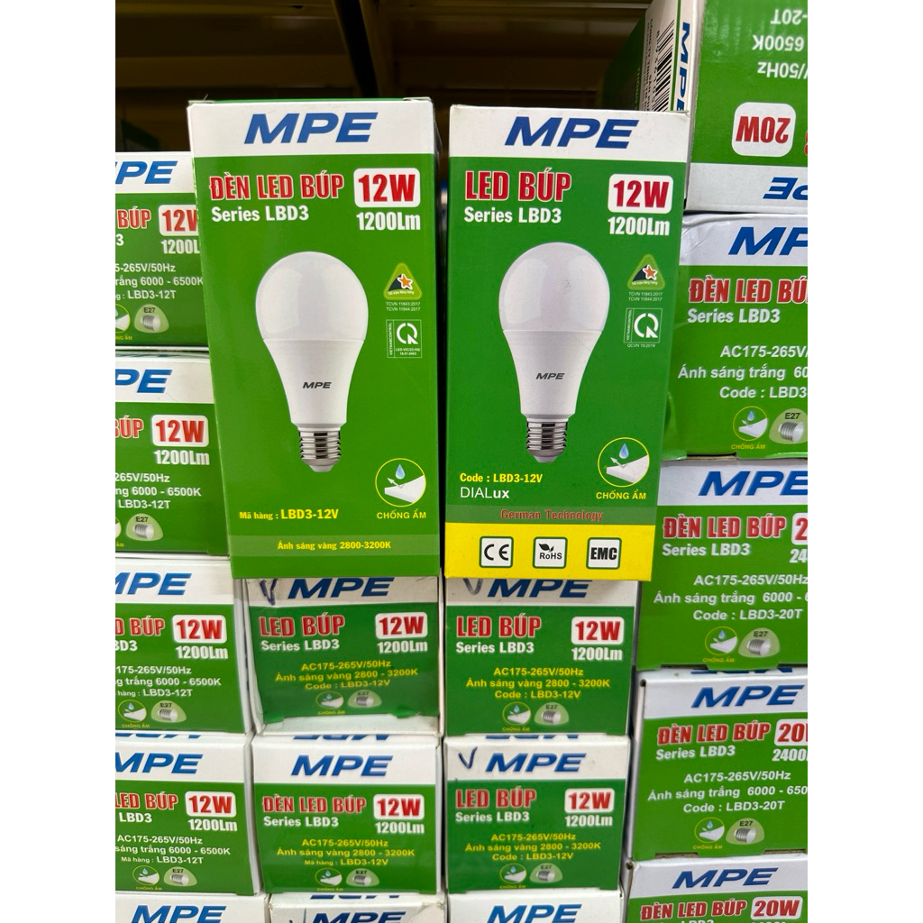 Đèn led bulb chống ẩm  MPE chính hãng