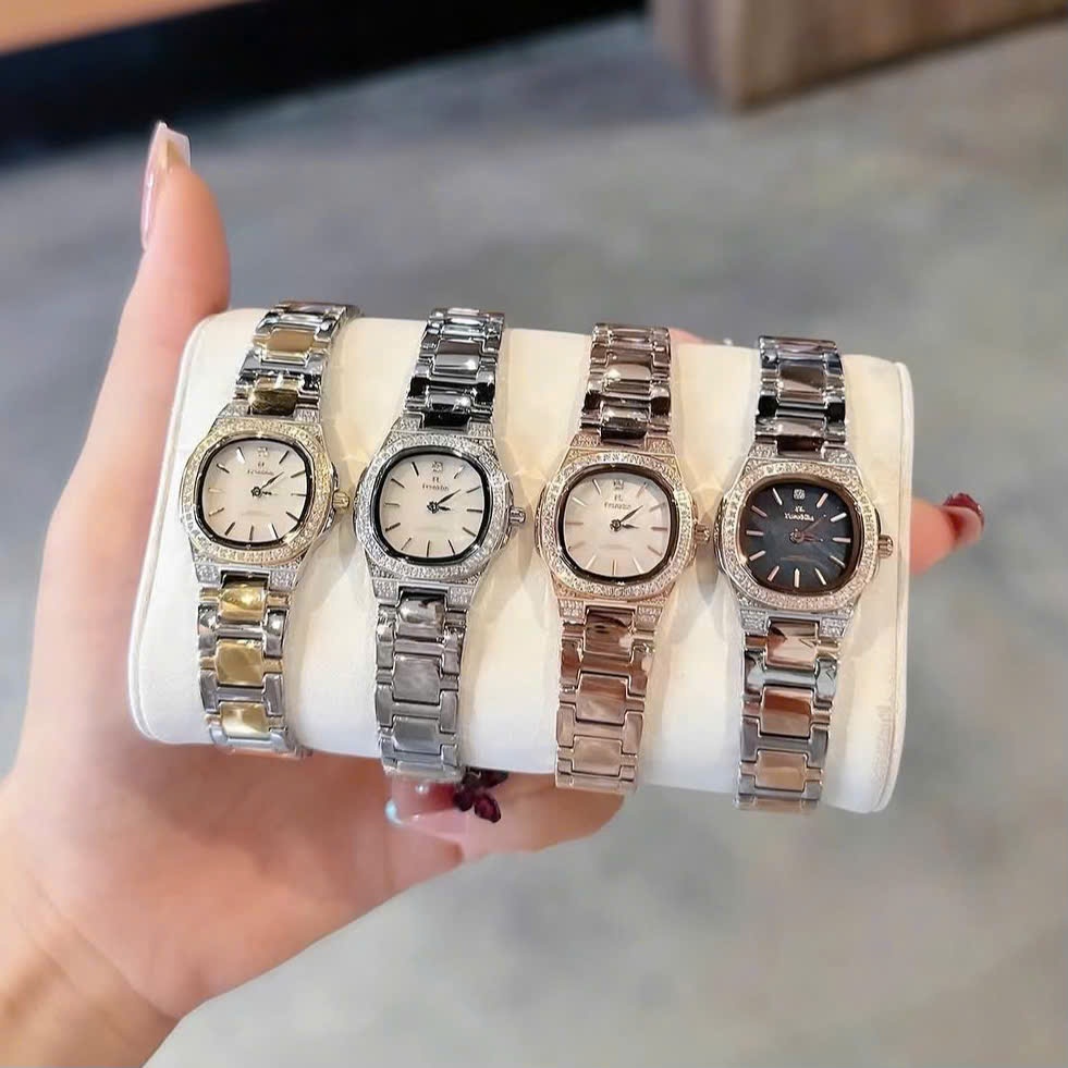 Đồng hồ nữ dây thép FL Franklin Quartz FL5388