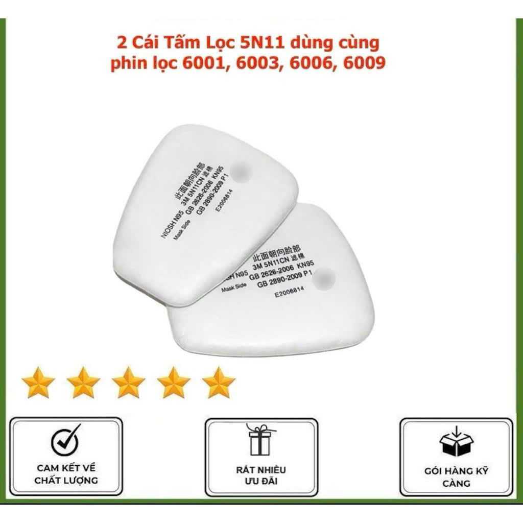 20 Tấm Lọc Bụi 5N11, N95, 10 Cái/Hộp
