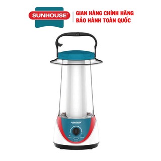 Đèn tích điện đa năng 360led sunhouse she-6037la xanh, không phát ra tia tử ngoại, bảo hành 12 tháng
