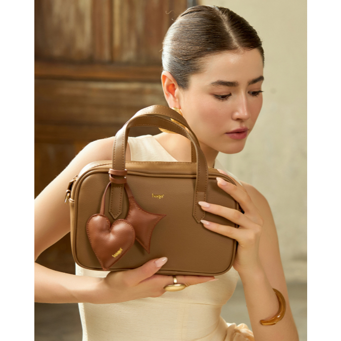 Túi xách nữ BAGA Bami S đi làm đi chơi nhẹ gọn - Màu Mocha (Túi chưa bao gồm Charm