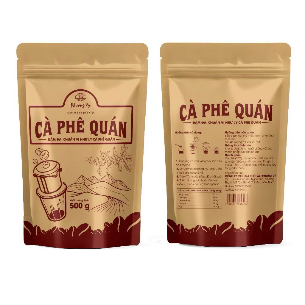 Cà Phê quán chuẩn vị Phương Vy 500gr
