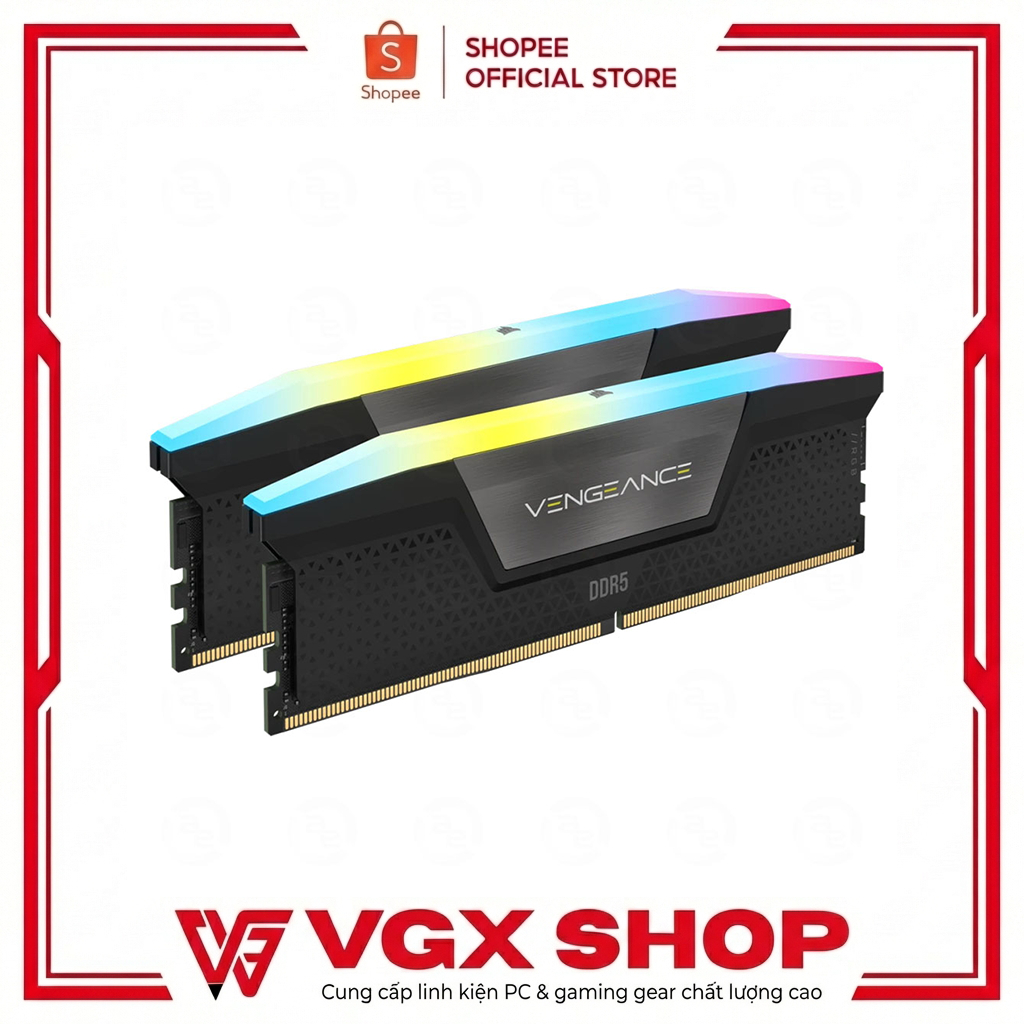 RAM CORSAIR VENGEANCE® | RGB 64GB (2x32GB) DDR5 5600Mhz