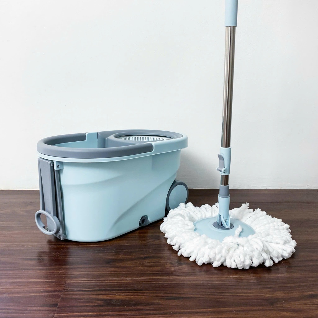 Bộ cây lau nhà 360 độ có bánh xe ETM971 SWEEPY Màu xanh 7L - Tạp hóa HynHie