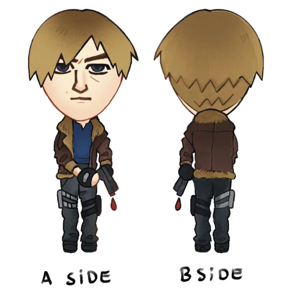Leon Kennedy Keychain/charm phone - Resident Evil 4 Remake - Mii Tomodachi Life