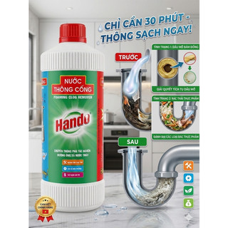 [TẮC ĐÂU THÔNG ĐẤY] Nước Thông Cống Hando 1000ml Nội Địa