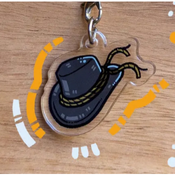 Tiny Cowboy Hat Acrylic Phone Charm