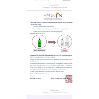 Tinh chất cô đặc trẻ hoá Désembre Aging Science 30ml/100ml