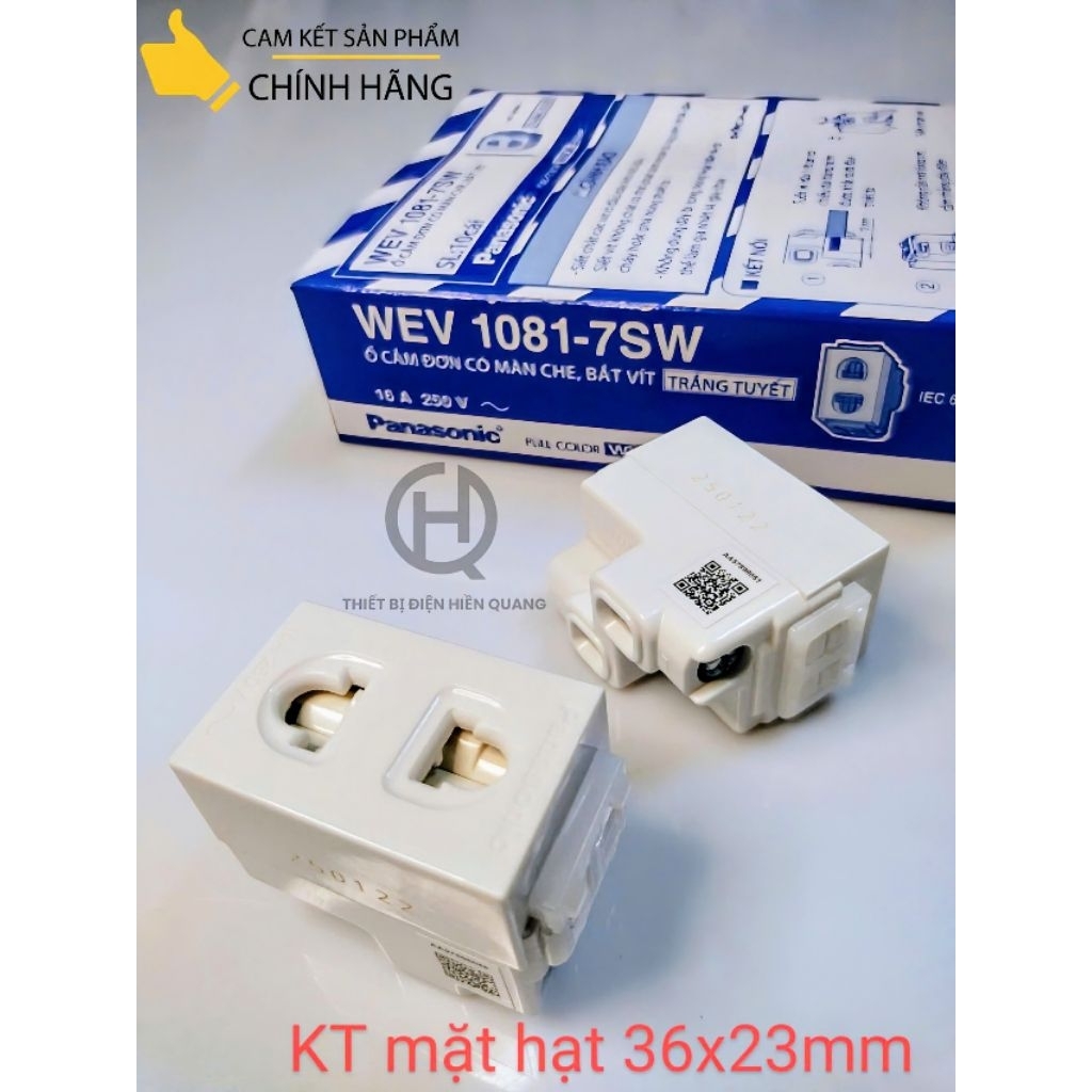 ( Hàng chính hãng) Hạt ổ cắm điện, công tắc, mặt nạ ổ... Panasonic WIDE ( Hạt lớn KT: 36x23mm)