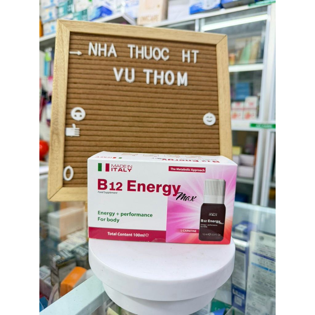 ( Nhập khẩu) B12 energy hộp 10lọ - Hỗ trợ sức khoẻ